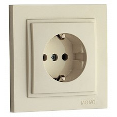 Розетка с заземлением mono electric despina 102-170021-117